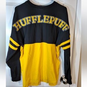 Universal Studios Harry Potter Hufflepuff Spirit Jersey Black Yellow Hogwarts
